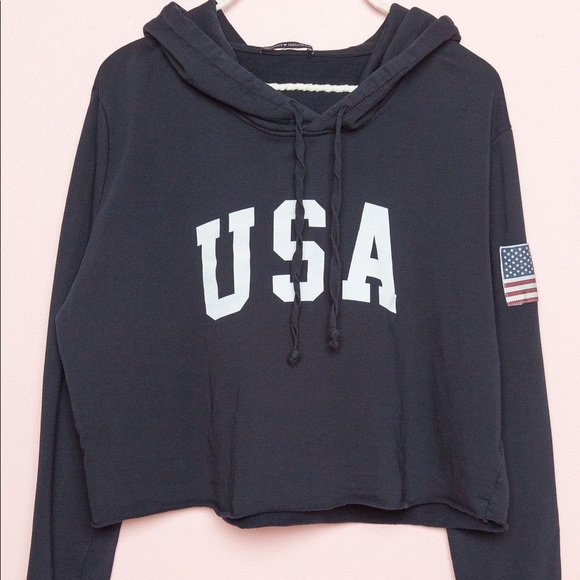 Brandy Meville Cropped Hoodie - Picture 1 of 9